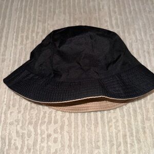 Chic Black and Tan Bucket Hat Reversible